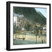 Zermatt (Switzerland), the Hotel Du Mont Rose, Circa 1865-Leon, Levy et Fils-Framed Photographic Print