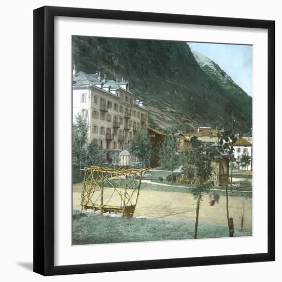 Zermatt (Switzerland), the Hotel Du Mont Rose, Circa 1865-Leon, Levy et Fils-Framed Photographic Print