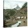 Zermatt (Switzerland), View of the City's Surroundings and the Cervin-Leon, Levy et Fils-Stretched Canvas