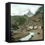 Zermatt (Switzerland), View of the City's Surroundings and the Cervin-Leon, Levy et Fils-Framed Stretched Canvas