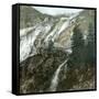 Zermatt (Switzerland), Visp Falls and Gorner Glacier-Leon, Levy et Fils-Framed Stretched Canvas