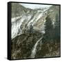 Zermatt (Switzerland), Visp Falls and Gorner Glacier-Leon, Levy et Fils-Framed Stretched Canvas