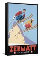 Zermatt Valais Suisse-Vintage Lavoie-Framed Stretched Canvas