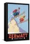 Zermatt Valais Suisse-Vintage Lavoie-Framed Stretched Canvas