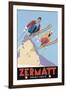 Zermatt Valais Suisse-Vintage Lavoie-Framed Giclee Print