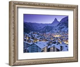 Zermatt, Valais, Switzerland-Walter Bibikow-Framed Photographic Print