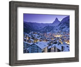 Zermatt, Valais, Switzerland-Walter Bibikow-Framed Photographic Print