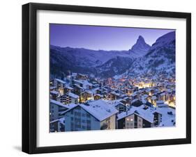 Zermatt, Valais, Switzerland-Walter Bibikow-Framed Photographic Print