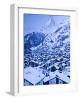 Zermatt, Valais, Switzerland-Walter Bibikow-Framed Photographic Print