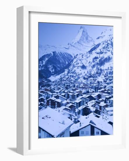 Zermatt, Valais, Switzerland-Walter Bibikow-Framed Photographic Print