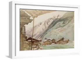 Zermatt-John Ruskin-Framed Giclee Print