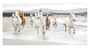 Horses on the Beach (detail)-Zero Creative Studio-Art Print