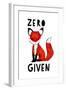 Zero Fox Given-null-Framed Art Print