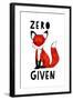 Zero Fox Given-null-Framed Art Print