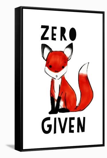 Zero Fox Given-null-Framed Stretched Canvas