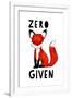 Zero Fox Given-null-Framed Art Print