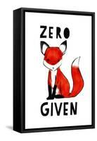 Zero Fox Given-null-Framed Stretched Canvas