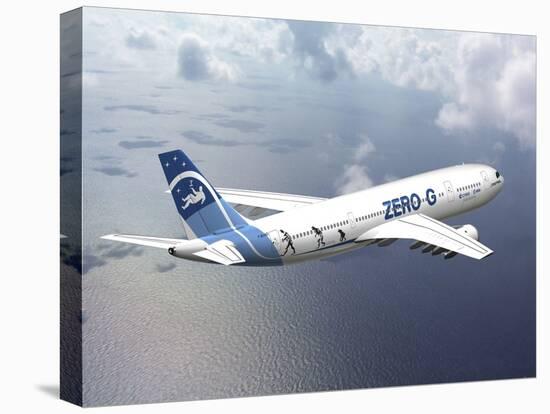 Zero-G Airbus Aircraft, Artwork-David Ducros-Stretched Canvas