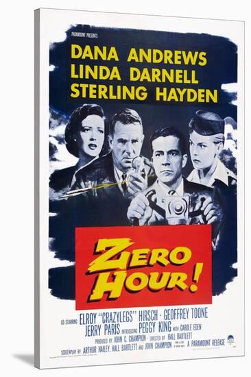 Zero Hour!, from Left: Linda Darnell, Sterling Hayden, Dana Andrews, Peggy King, 1957-null-Stretched Canvas