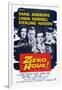 Zero Hour!, from Left: Linda Darnell, Sterling Hayden, Dana Andrews, Peggy King, 1957-null-Framed Art Print