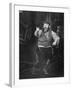 Zero Mostel Performing in a Scene from the Broadway Musical Fiddler on the Roof-Gjon Mili-Framed Premium Photographic Print