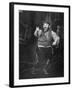 Zero Mostel Performing in a Scene from the Broadway Musical Fiddler on the Roof-Gjon Mili-Framed Premium Photographic Print