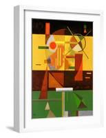 Zersetzte Spannung-Wassily Kandinsky-Framed Art Print