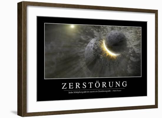 Zerstörung: Motivationsposter Mit Inspirierendem Zitat-null-Framed Photographic Print