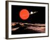 Zeta Piscium Is a Binary Star System Consisting of a Red Giant and a White Dwarf-Stocktrek Images-Framed Photographic Print