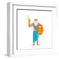 Zeu from Olympus-Tosh-Framed Art Print