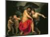 Zeus and Hera on Mount Ida, 1775-Andreas Or Andries Lens-Mounted Giclee Print