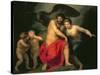 Zeus and Hera on Mount Ida, 1775-Andreas Or Andries Lens-Stretched Canvas