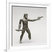 Zeus combattant, il tient l'aigle et le foudre-null-Framed Giclee Print