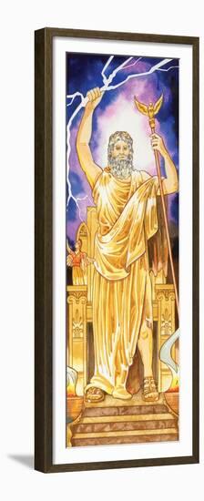 Zeus (Greek), Jupiter (Roman), Mythology-Encyclopaedia Britannica-Framed Premium Giclee Print