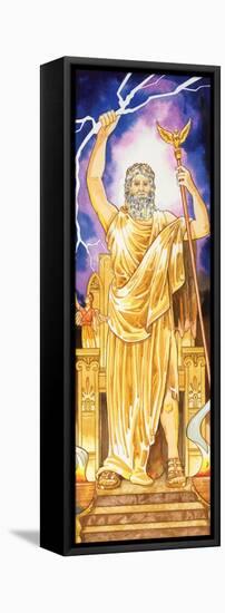 Zeus (Greek), Jupiter (Roman), Mythology-Encyclopaedia Britannica-Framed Stretched Canvas