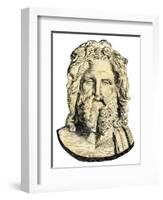 Zeus, King of the Ancient Greek Gods-null-Framed Giclee Print