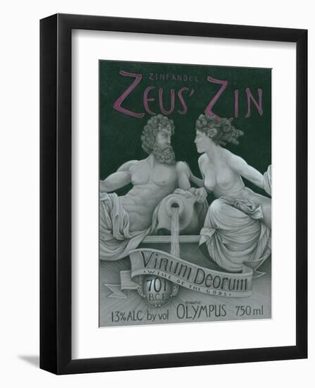 Zeus' Zin-Kurt Peterson-Framed Art Print