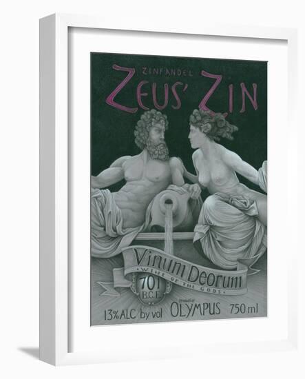 Zeus' Zin-Kurt Peterson-Framed Art Print