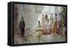 Zeuxis and Maidens of Croton-Eleuterio Pagliano-Framed Stretched Canvas