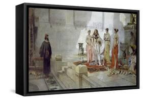 Zeuxis and Maidens of Croton-Eleuterio Pagliano-Framed Stretched Canvas
