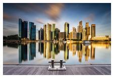 Golden Morning in SIngapore-Zexsen Xie-Framed Art Print