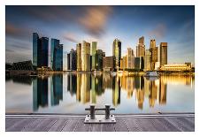 Golden Morning in SIngapore-Zexsen Xie-Laminated Art Print