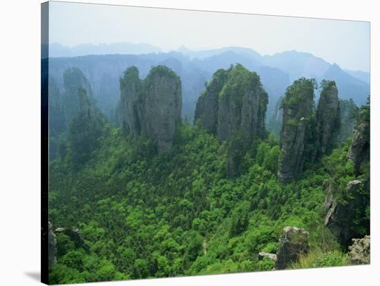 Zhangjiajie Forest Park in Wulingyuan Scenic Area in Hunan Province, China-Robert Francis-Stretched Canvas