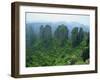 Zhangjiajie Forest Park in Wulingyuan Scenic Area in Hunan Province, China-Robert Francis-Framed Photographic Print