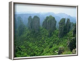 Zhangjiajie Forest Park in Wulingyuan Scenic Area in Hunan Province, China-Robert Francis-Framed Photographic Print