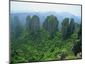 Zhangjiajie Forest Park in Wulingyuan Scenic Area in Hunan Province, China-Robert Francis-Mounted Photographic Print