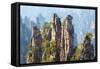 Zhangjiajie National Forest Park at Wulingyuan Hunan China-vichie81-Framed Stretched Canvas