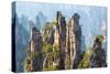 Zhangjiajie National Forest Park at Wulingyuan Hunan China-vichie81-Stretched Canvas