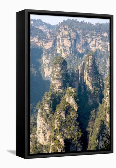 Zhangjiajie National Forest Park at Wulingyuan Hunan China-vichie81-Framed Stretched Canvas