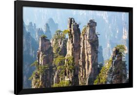 Zhangjiajie National Forest Park at Wulingyuan Hunan China-vichie81-Framed Photographic Print